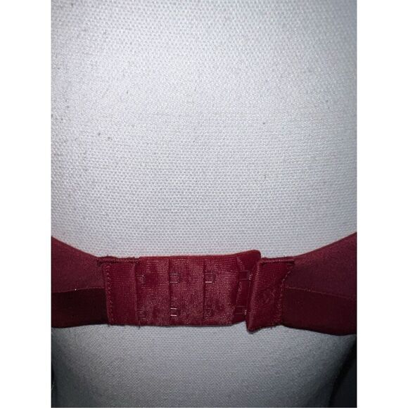 Victoria’s Secret Maroon Lined Demi/Demi Double Bra 34DD - Picture 5 of 9